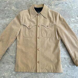 Vintage 1970s Brad Whitney Faux Suede Western Jacket 20x27.5